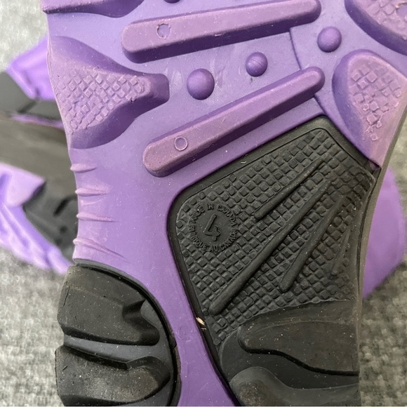 Kamik Rocket Snow Boot Purple Black Waterproof Winter Zylex Liner Girl’s Size 4 - Picture 8 of 9
